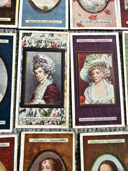John Player & Sons — Miniatures — Complete Set of 25 — Famous Portrait Cards — 1920s