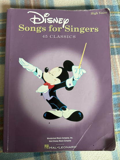 2005 Disney Songs For Singers(High Voice) Hal & Leonard