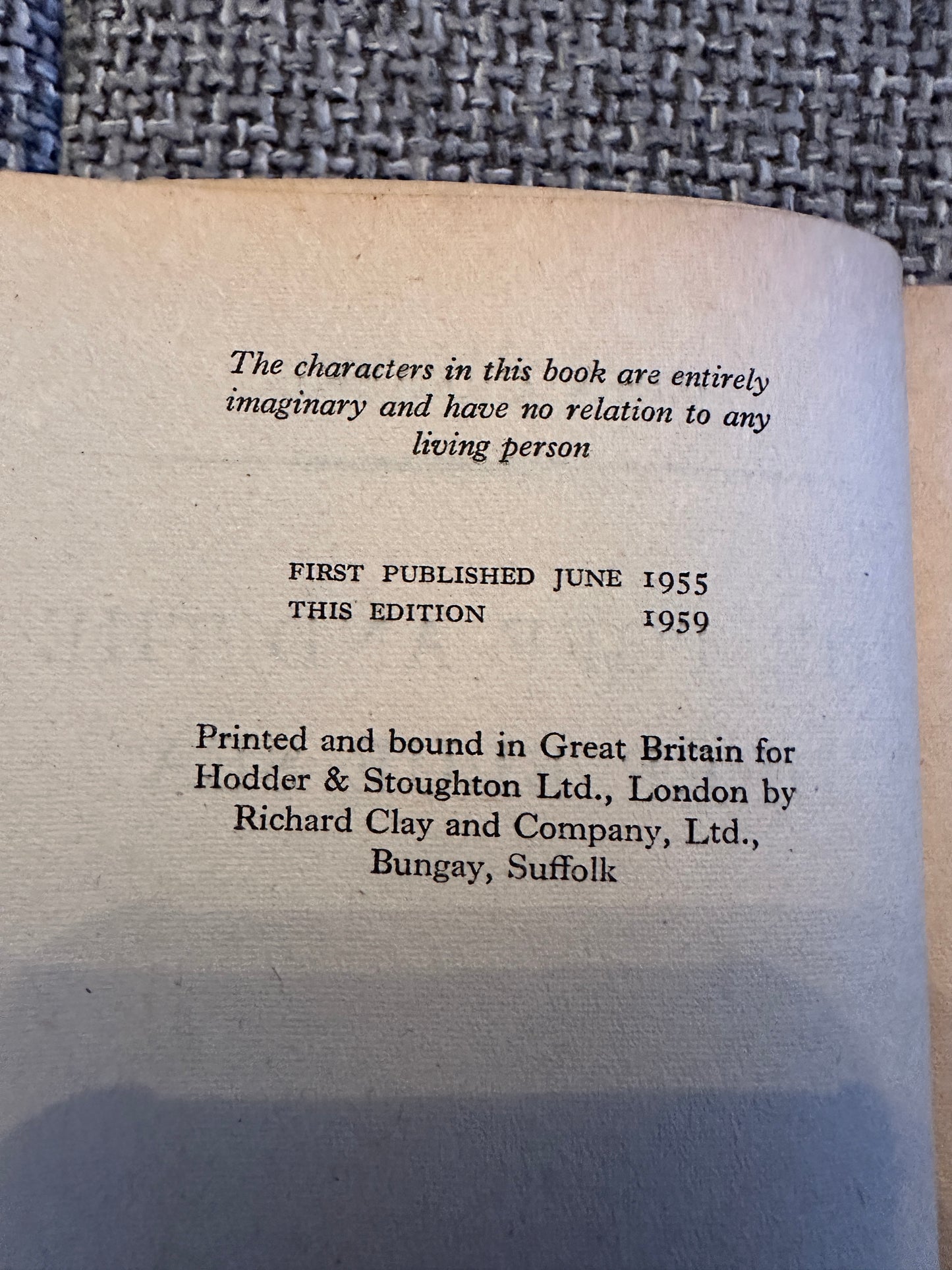 1959 The Toff & The Deep Blue Sea - John Creasey(Hodder)