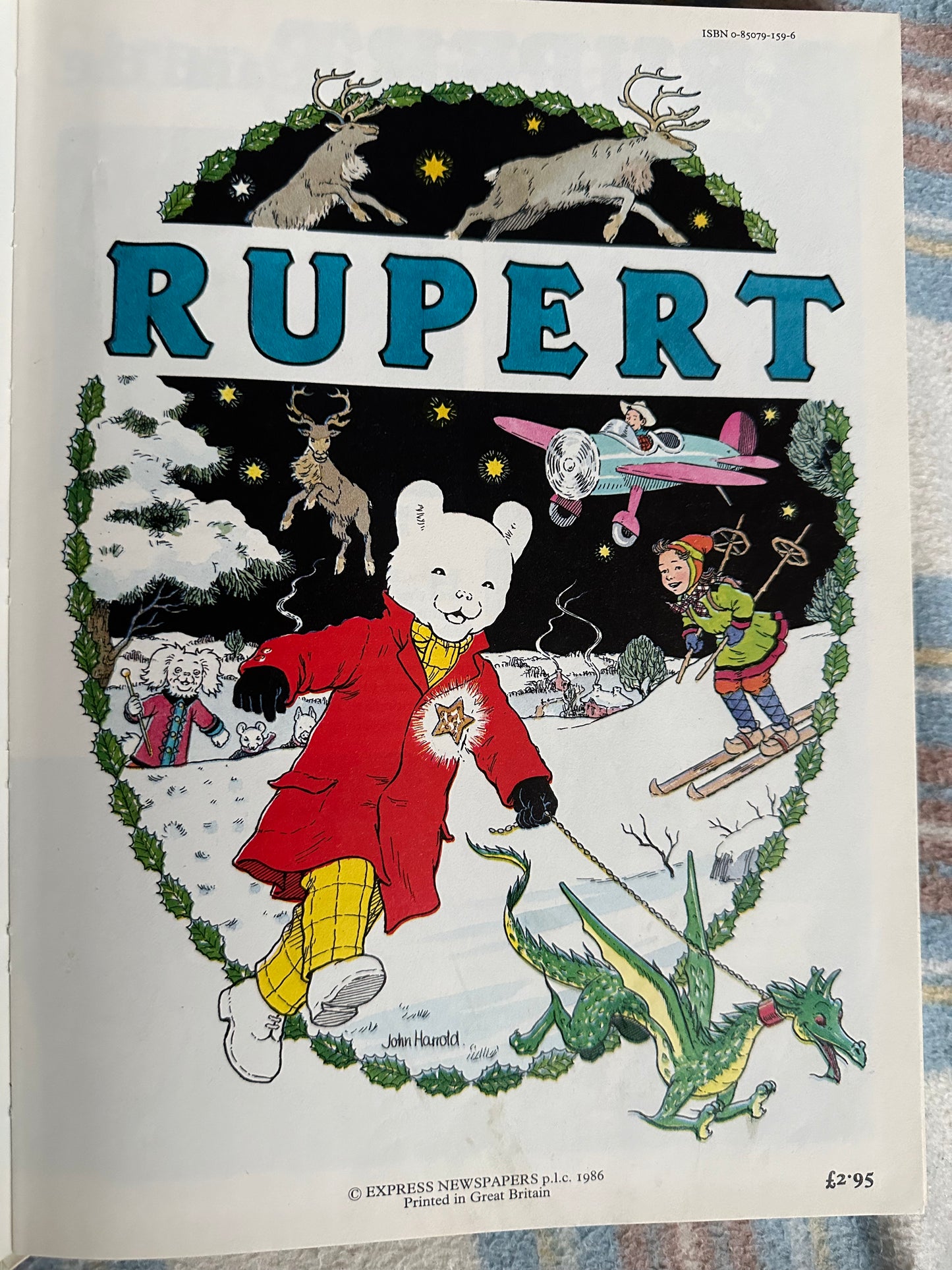 1986 Rupert Annual(Daily Express)John Harrold illustrator