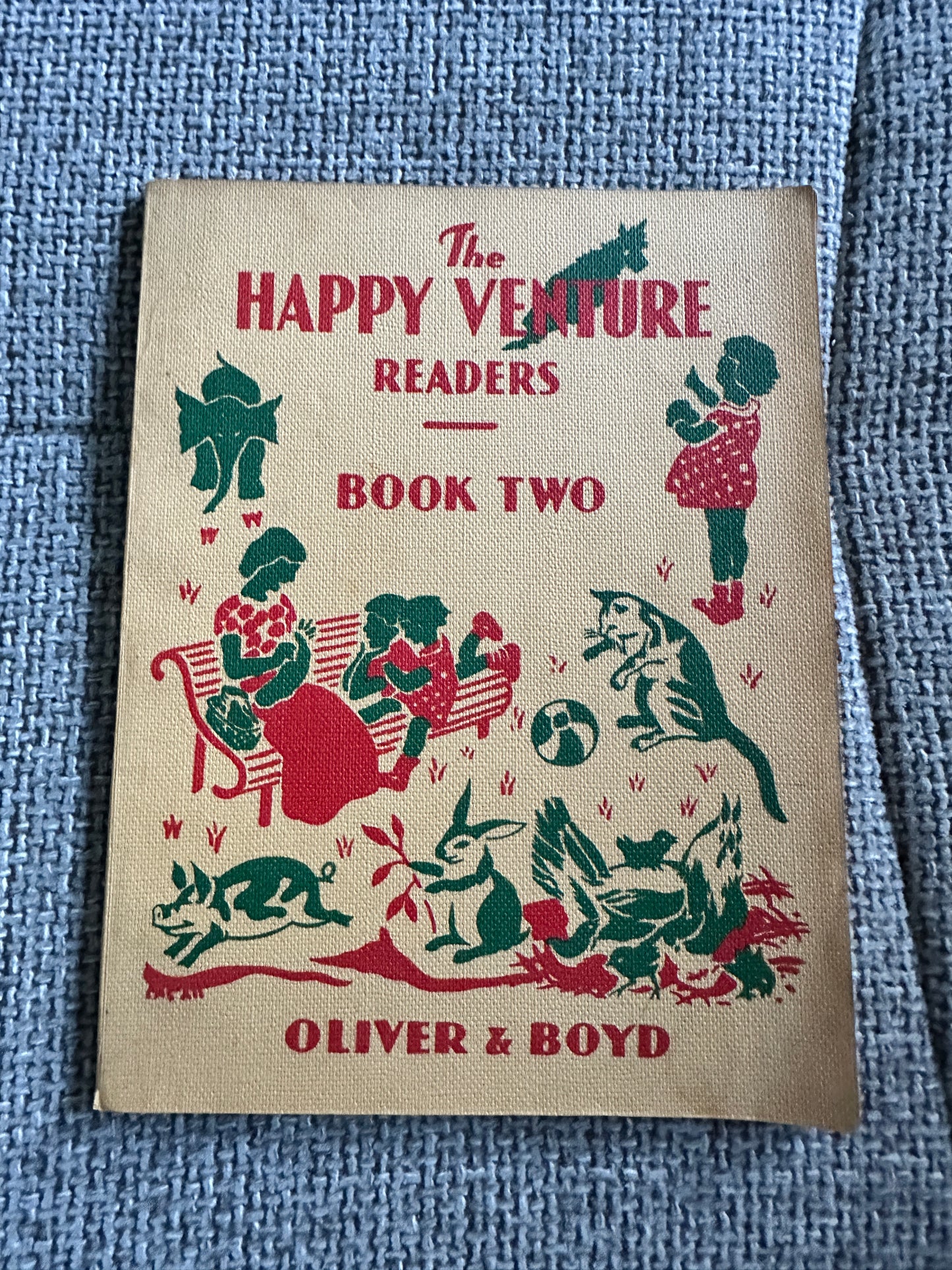 1939 The Happy Venture Readers Book Two: Our Friends - Fred J. Schonell & Irene Serjeant(C.J. McCall Illust)Oliver & Boyd Publisher