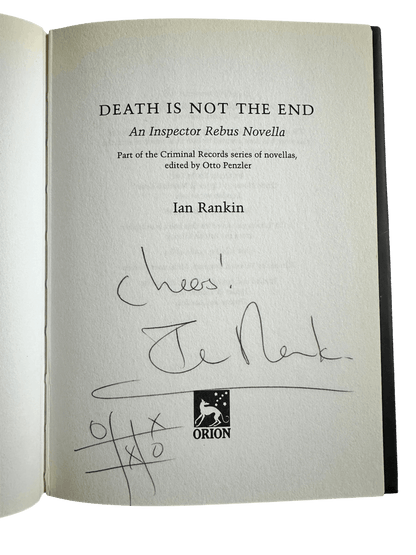 1998*Signed* Death Is Not The End - Ian Rankin (Orion) Inspector Rebus Novella