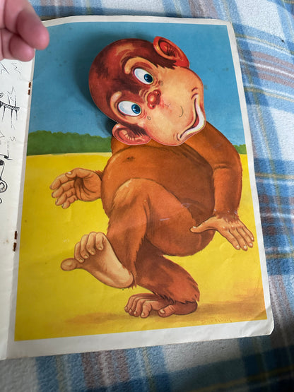 1950’s The Funny Animal Wibbley Wobbley Book(Published Sandle Brothers in Holland A3 size