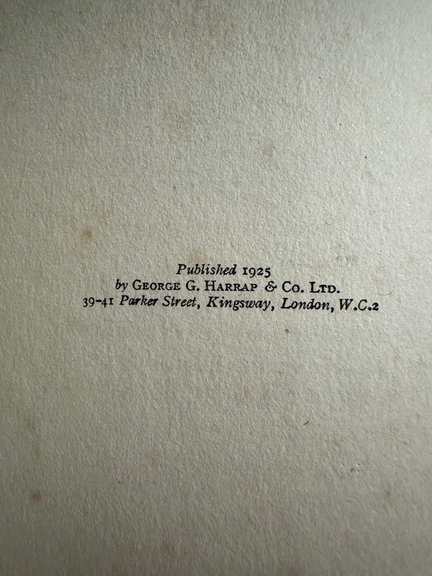 1925*1st* Anne Of Avonlea - L. M. Montgomery (George G. Harrap & Co. Ltd.