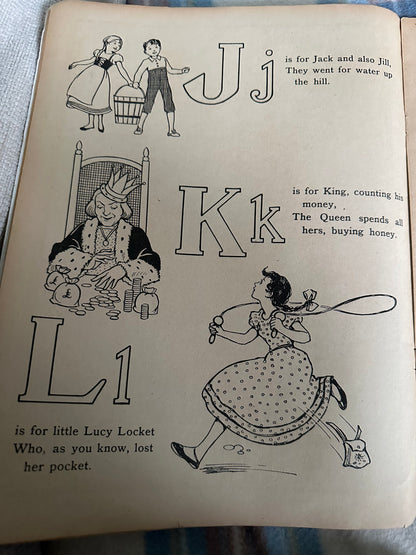 1940’s ABC Nursery Rhymes & Fairy Tales(B. B. Ltd.) large format A3+