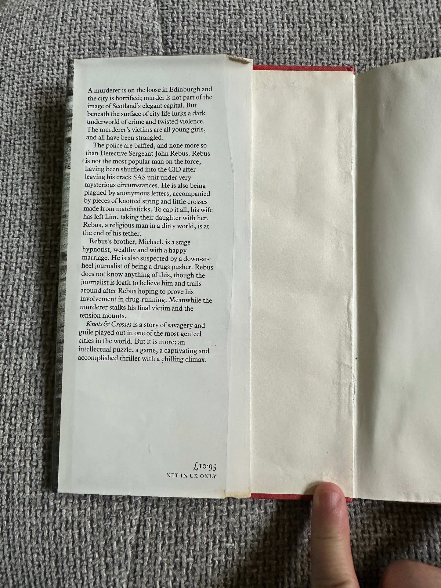 1987*Signed 1st* Knots & Crosses - Ian Rankin (The Bodley Head)Doodled Signed only 60 ever done according to author.