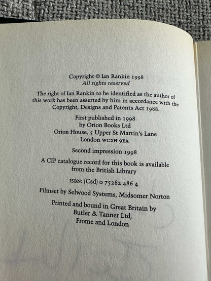 1998*Signed* Death Is Not The End - Ian Rankin (Orion) Inspector Rebus Novella