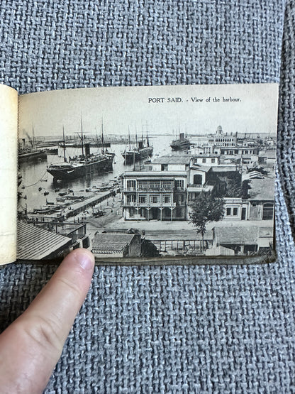 1900’s Port Said Suez Trough The Canal - 24 Postcards(One missing) Rare(Spelling mistake on Through)