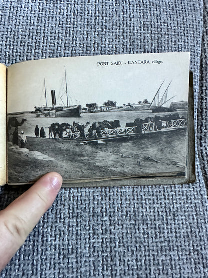 1900’s Port Said Suez Trough The Canal - 24 Postcards(One missing) Rare(Spelling mistake on Through)