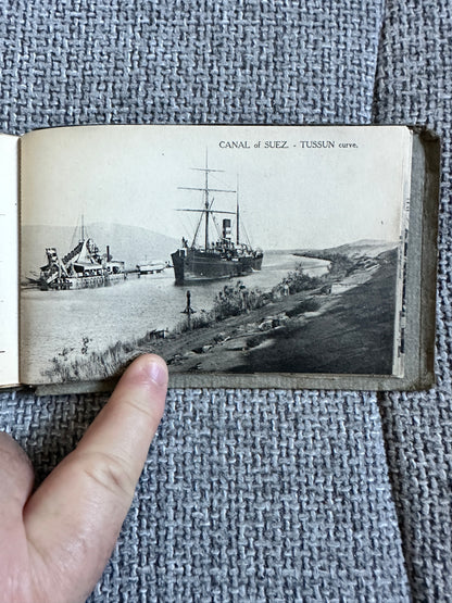 1900’s Port Said Suez Trough The Canal - 24 Postcards(One missing) Rare(Spelling mistake on Through)