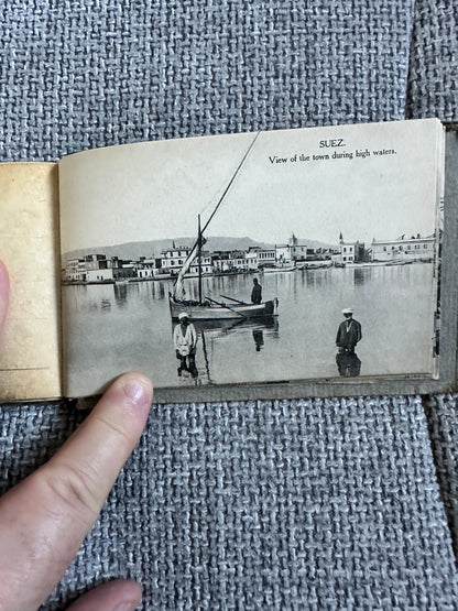 1900’s Port Said Suez Trough The Canal - 24 Postcards(One missing) Rare(Spelling mistake on Through)