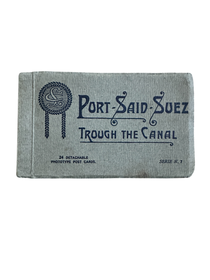 1900’s Port Said Suez Trough The Canal - 24 Postcards(One missing) Rare(Spelling mistake on Through)