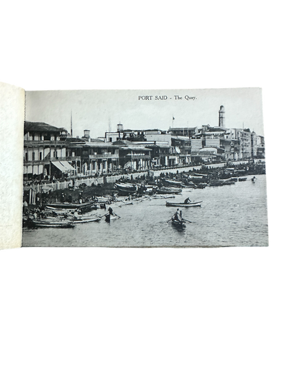 1900’s Port Said Suez Trough The Canal - 24 Postcards(One missing) Rare(Spelling mistake on Through)