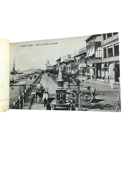 1900’s Port Said Suez Trough The Canal - 24 Postcards(One missing) Rare(Spelling mistake on Through)