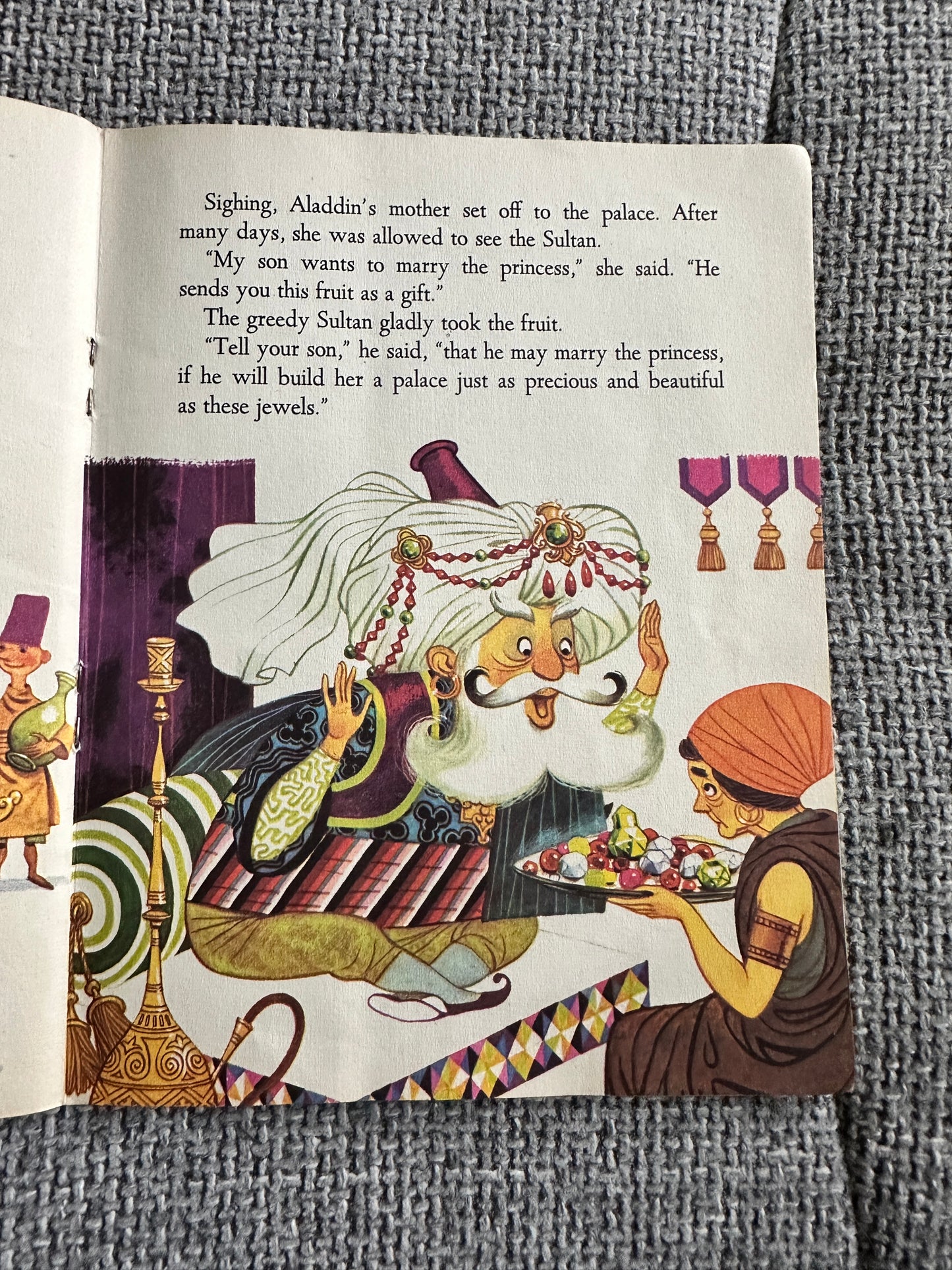 1959 Aladdin & His Magic Lamp (Happy Time Series Book 9) - Kathleen N. Daly(Lowell Hess Illust)Golden Pleasure Books