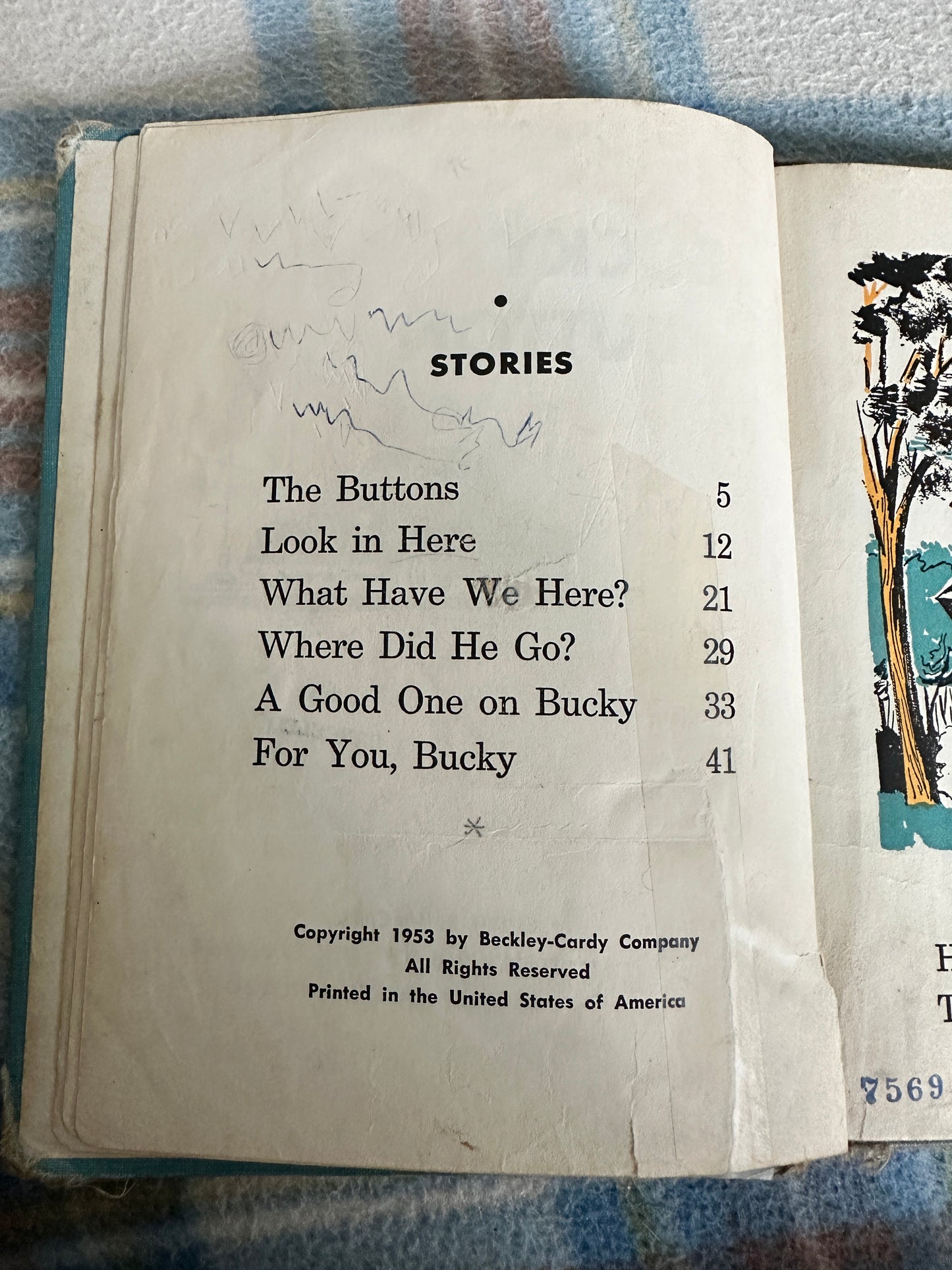 1953 Bucky Button - Edith S. McCall(Jack Faulkner Illust)Beckley Cardy Chicago