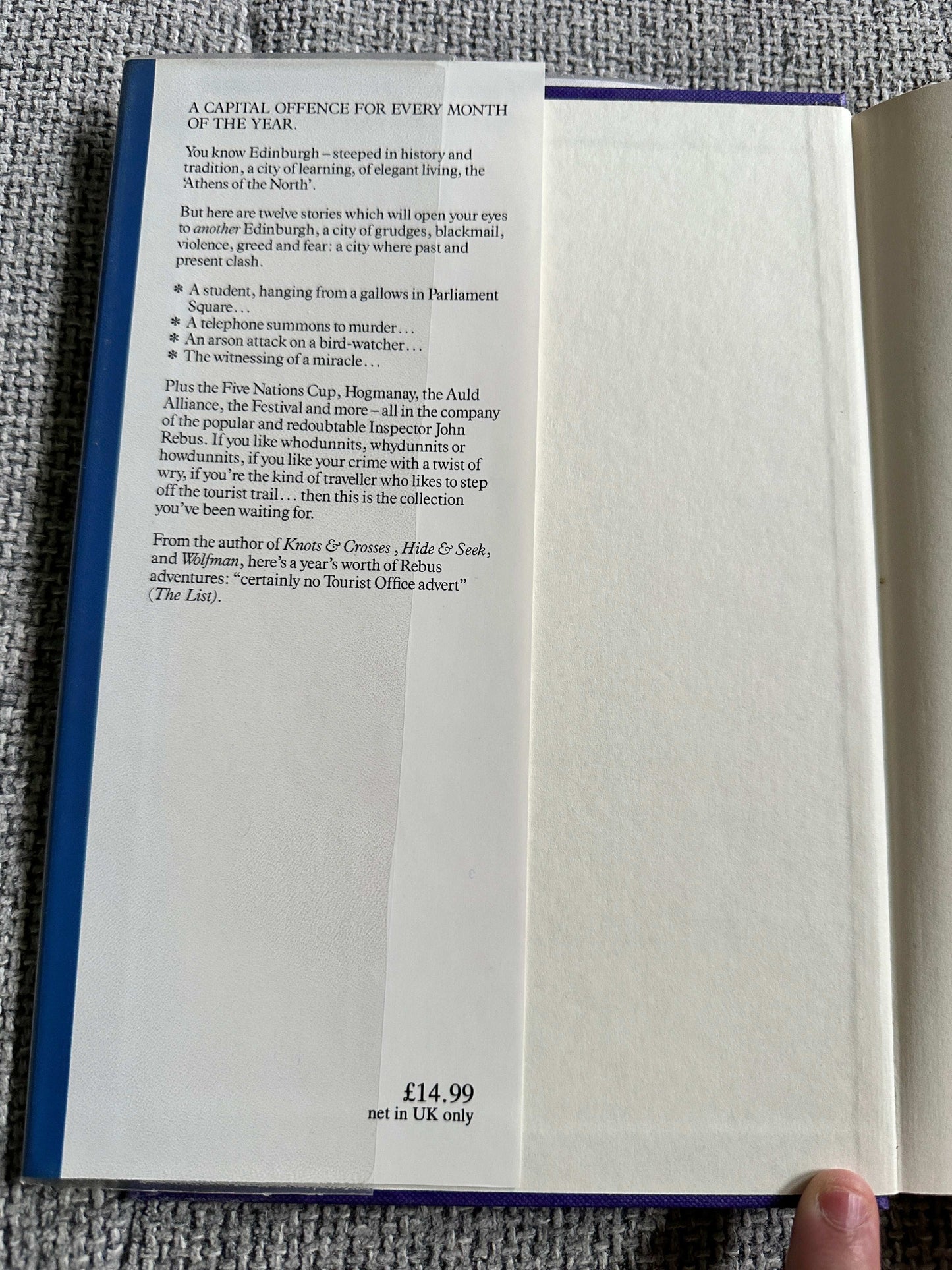 1992*1st* A Good Hanging & Other Stories - Ian Rankin (Century)