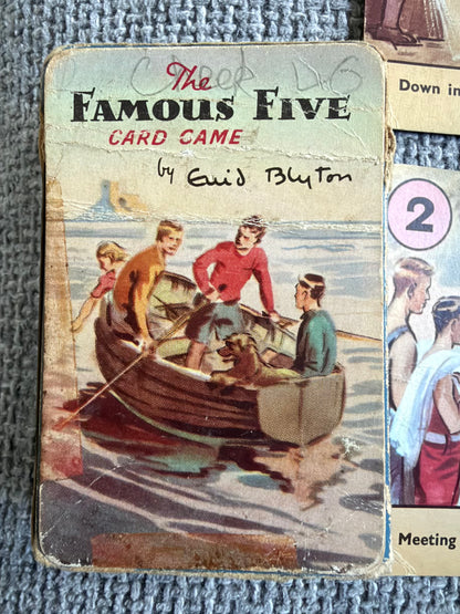 1951 The Famous Five Card Game (44 cards) +Rules - Enid Blyton (Eileen Soper illustration) Pepys Published