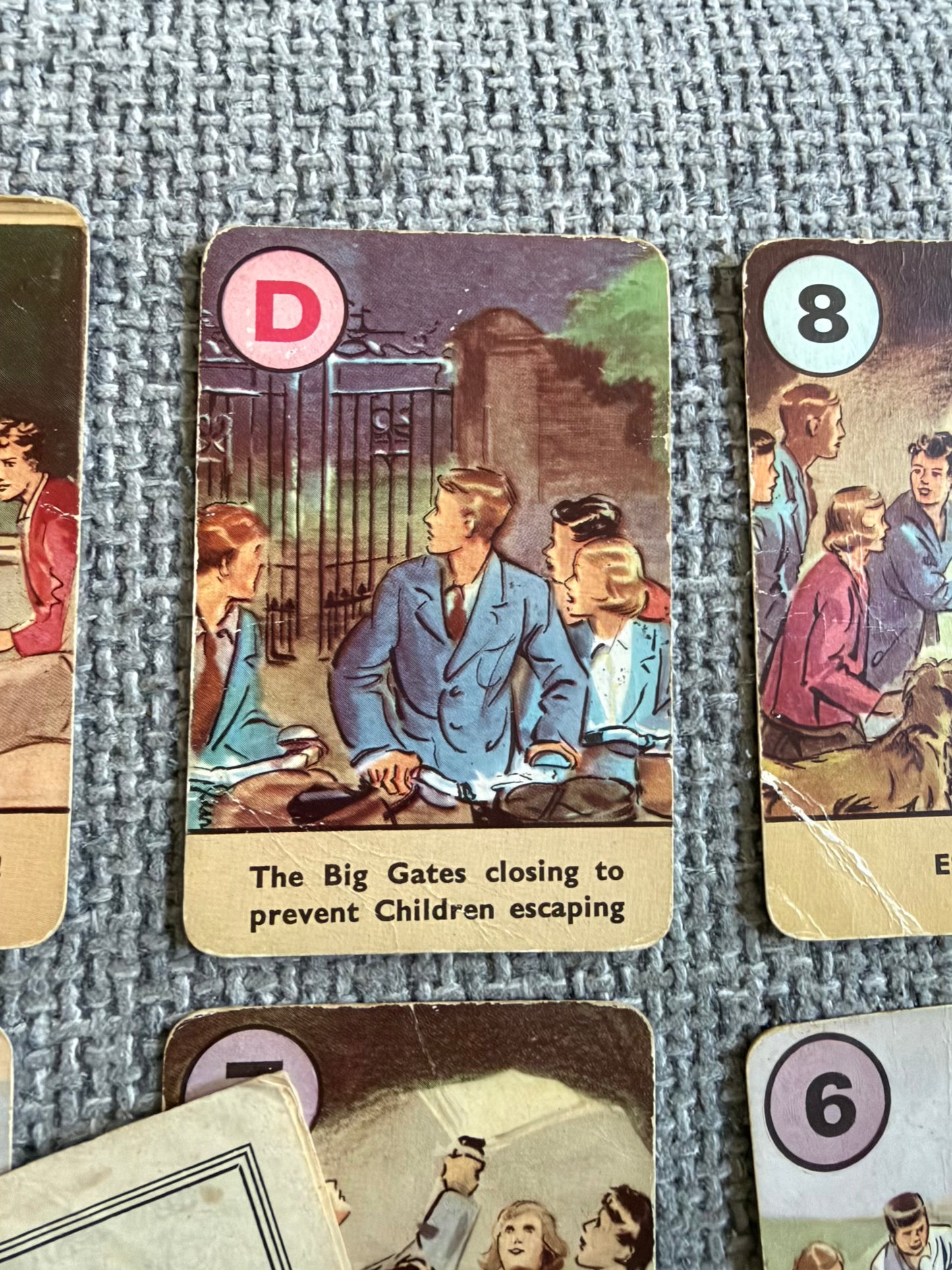 1951 The Famous Five Card Game (44 cards) +Rules - Enid Blyton (Eileen Soper illustration) Pepys Published