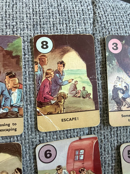 1951 The Famous Five Card Game (44 cards) +Rules - Enid Blyton (Eileen Soper illustration) Pepys Published