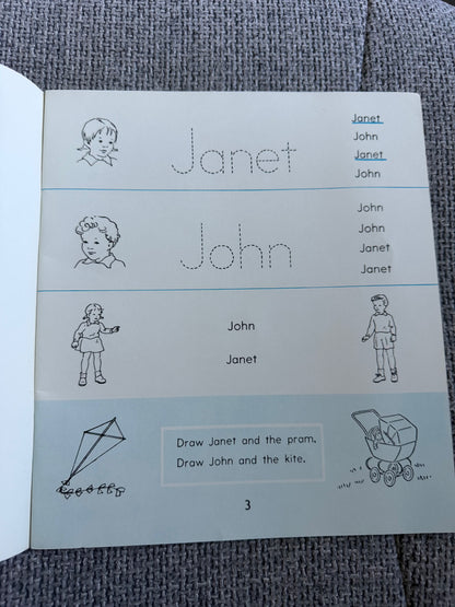 1970 Workbook For Janet & John Here We Go - Mabel O’Donnell & Rona Munro (J. Nesbit & Co. Ltd.)