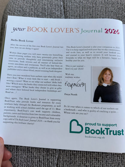 2026*SIGNED Ian Rankin, Freya North & Roisin O’Donnell The Book Lover’s Journal 2026 The Book Trust