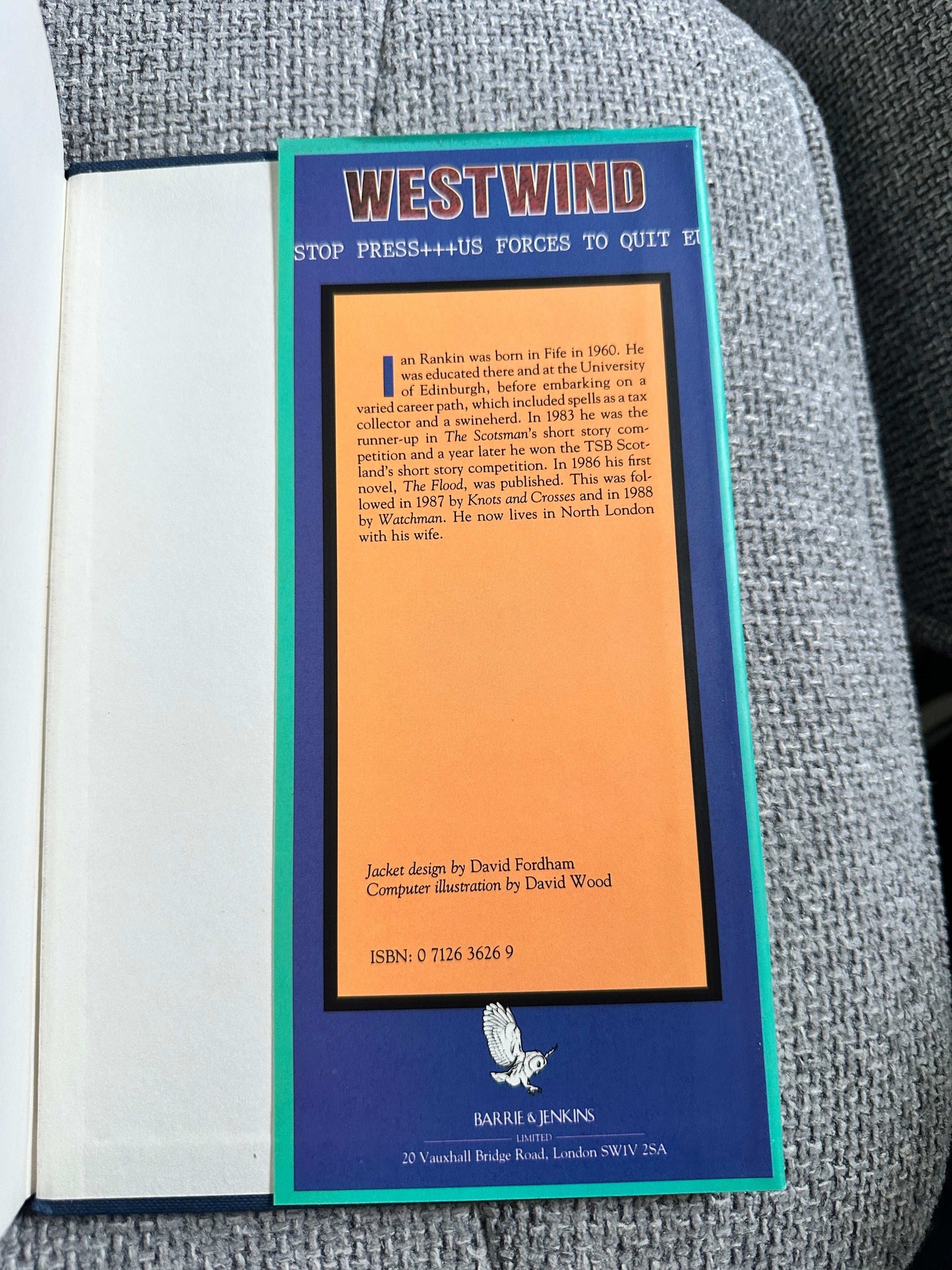 1990*1st* Westwind - Ian Rankin(Barrie & Jenkins)