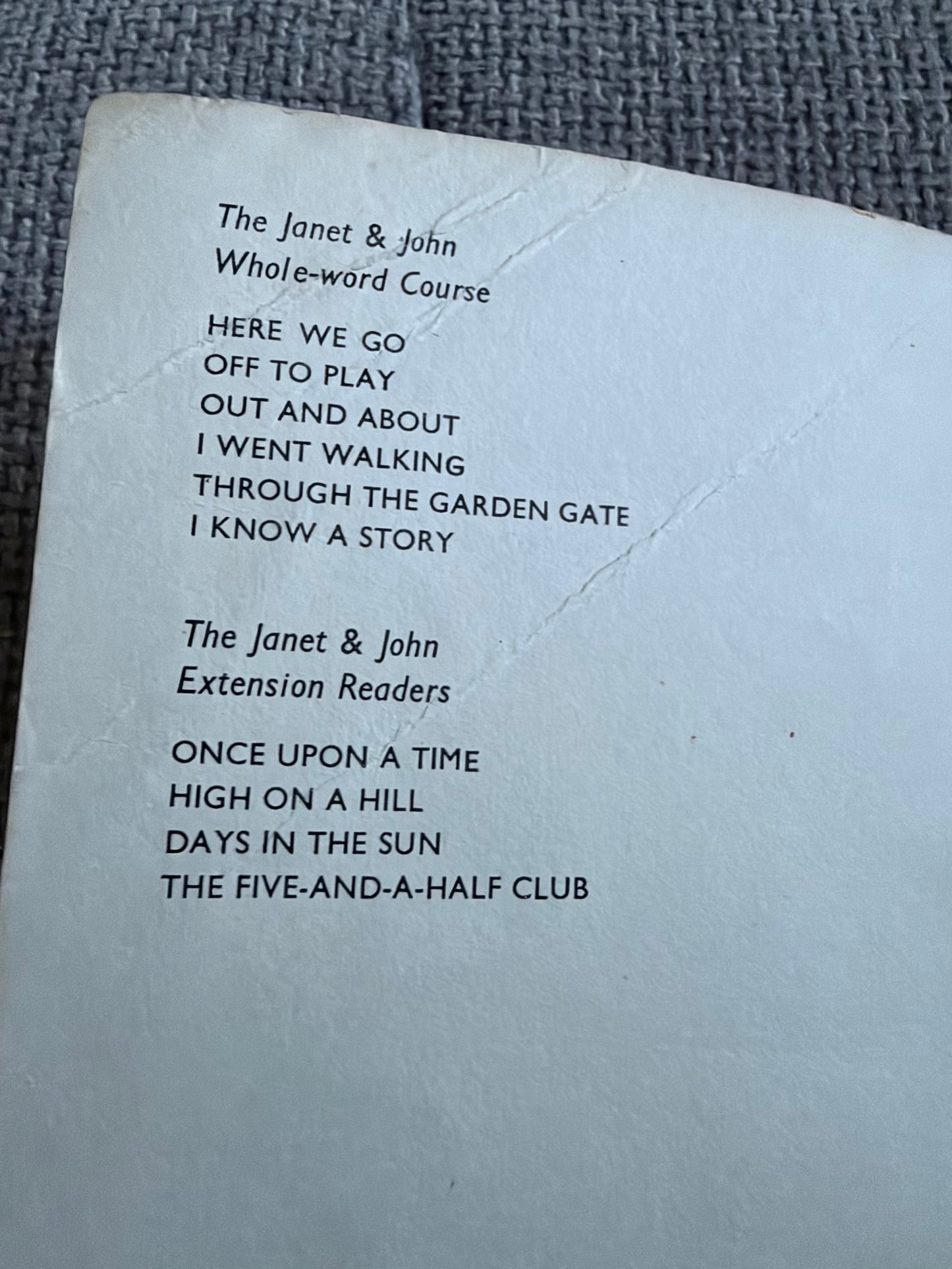 1965 Janet and John Children's Book - Off To Play with Adorable Illustrations