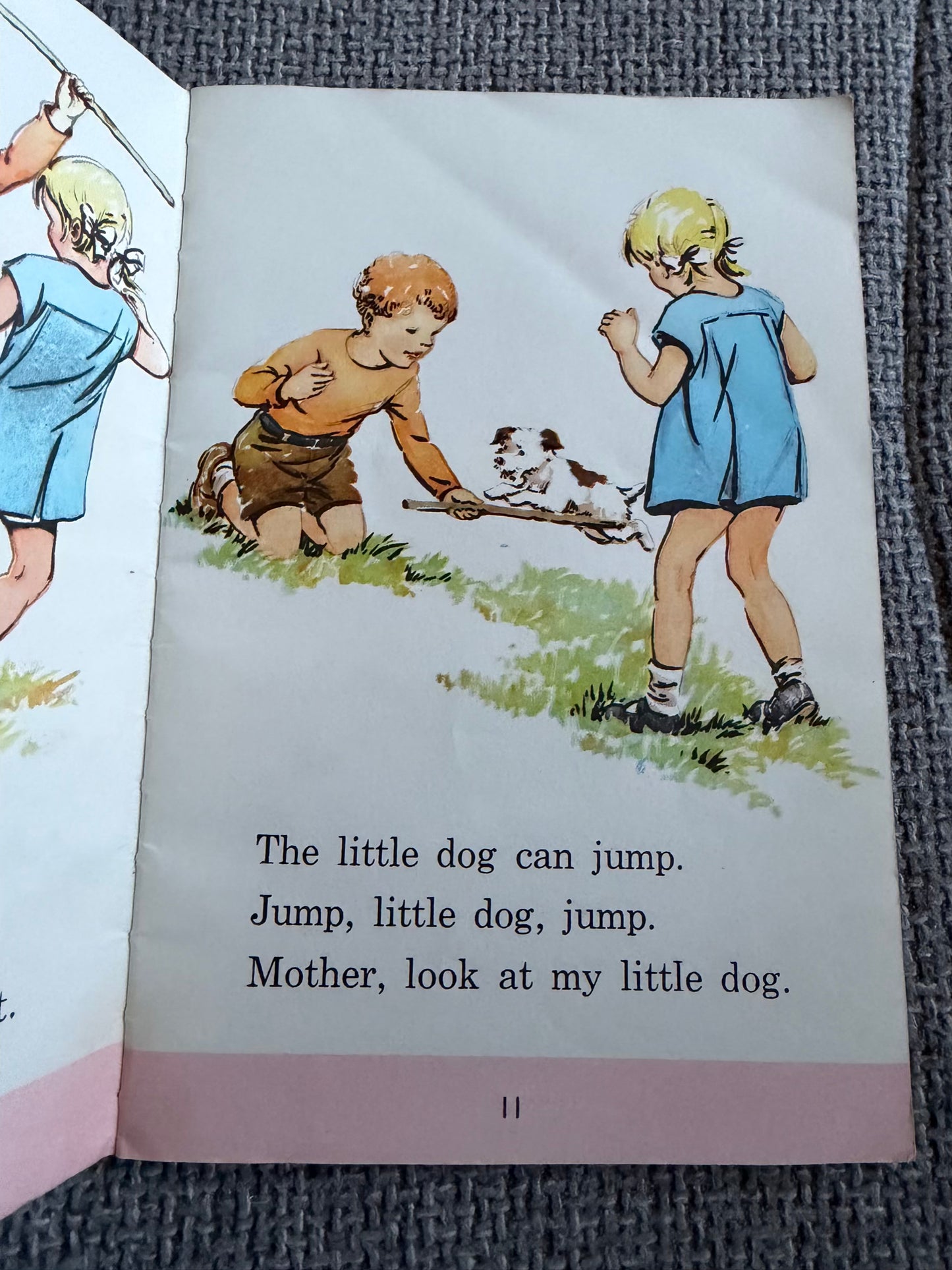 1965 Janet and John Children's Book - Off To Play with Adorable Illustrations