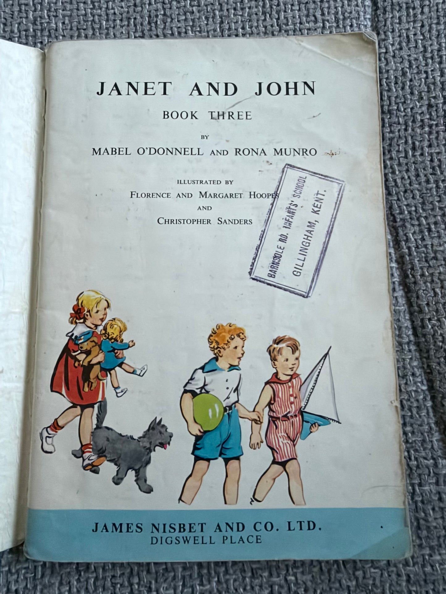 Vintage 1950s Janet and John Book 3 by Mabel O’Donnell & Rona Munro