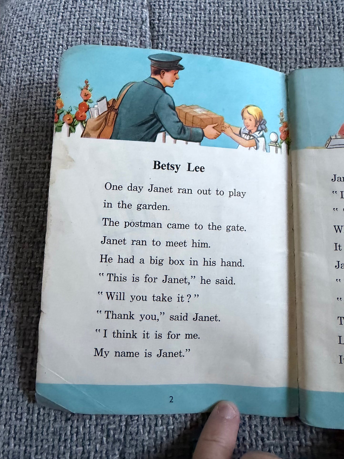 Vintage 1950s Janet and John Book 3 by Mabel O’Donnell & Rona Munro