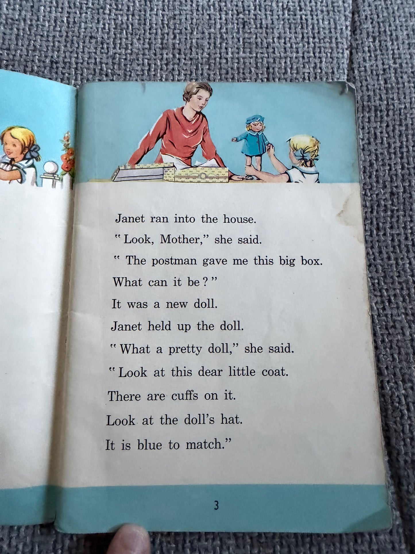 Vintage 1950s Janet and John Book 3 by Mabel O’Donnell & Rona Munro