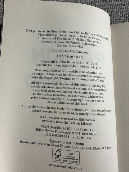 2019*Signed 1st* Westwind - Ian Rankin (Orion)