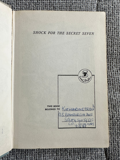 1961*1st* Shock For The Secret Seven - Enid Blyton(Burgess Sharrocks Illust)Brockhampton Press