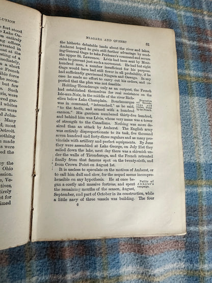 1893*1st*The French War & Revolution - William Milligan Sloane (Sampson Low Marston & Company Ltd)