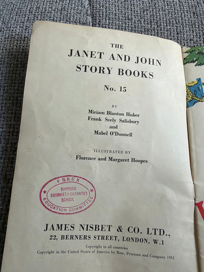 1951 Little Red Riding Hood (Janet & John Story Book no15) Miriam Blanton Huber, Frank Seely Salisbury & Mabel O’Donnell) Margaret & Florence Hoopes illust) James Nisbet & Co Ltd