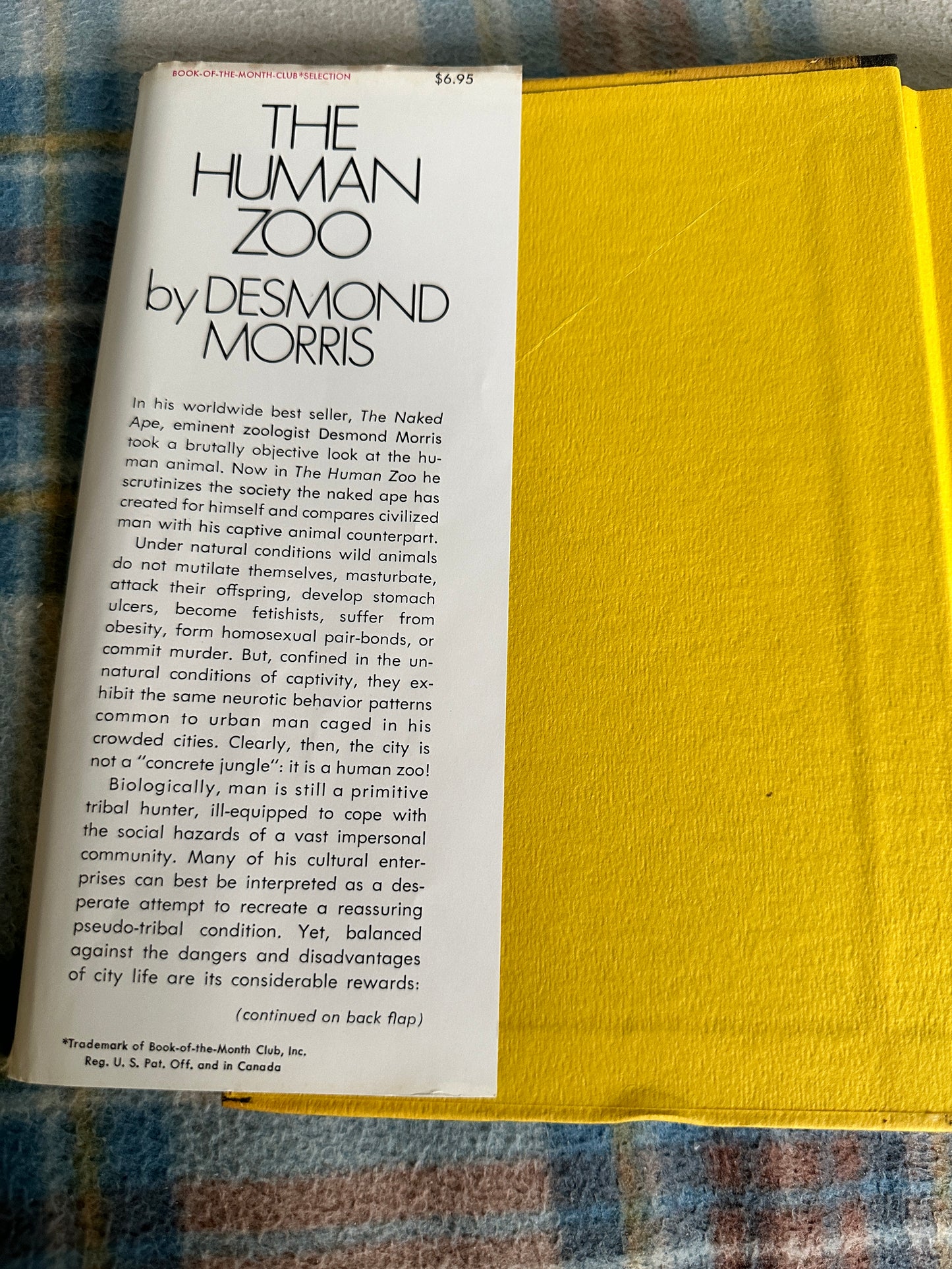 1969*1st* The Human Zoo - Desmond Morris(McGraw-Hill Book Company )