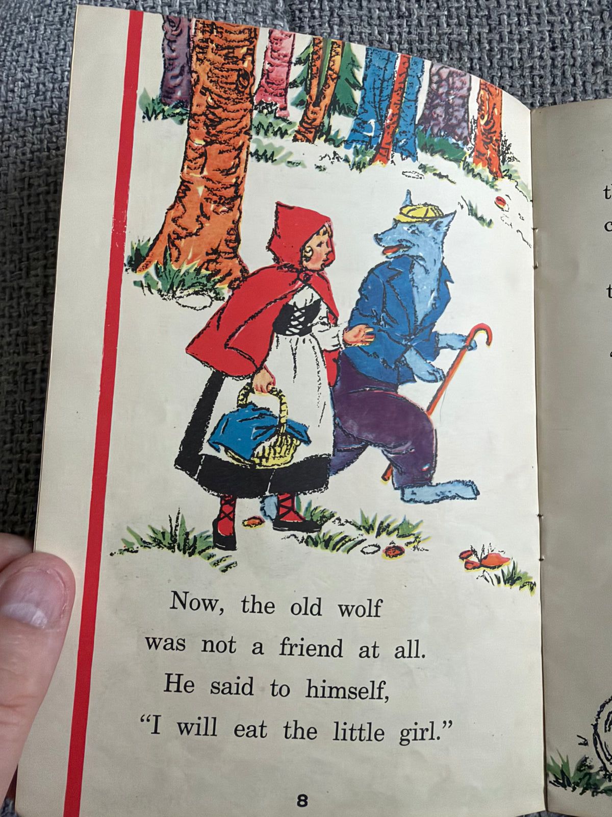 1951 Little Red Riding Hood (Janet & John Story Book no15) Miriam Blanton Huber, Frank Seely Salisbury & Mabel O’Donnell) Margaret & Florence Hoopes illust) James Nisbet & Co Ltd