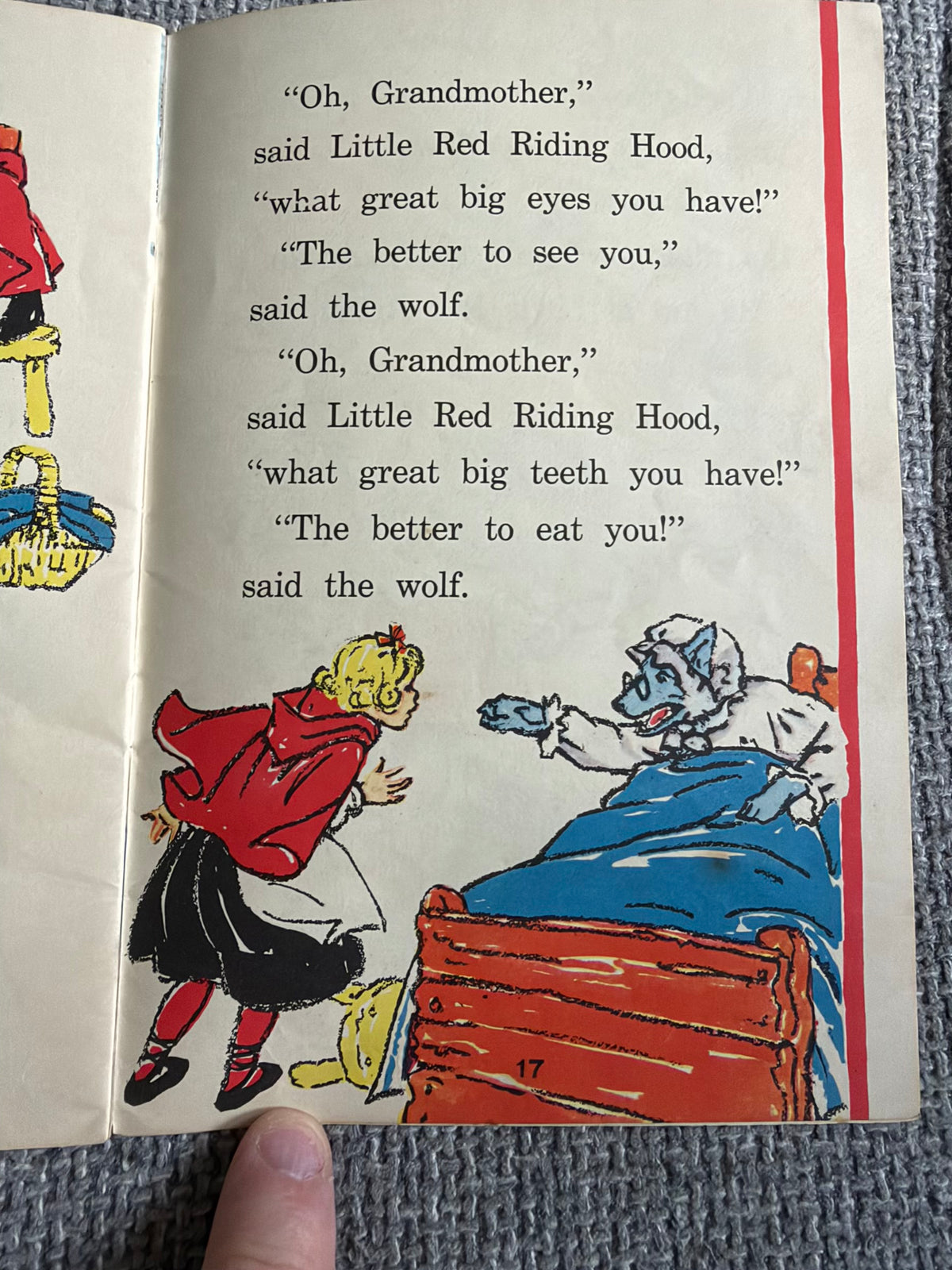 1951 Little Red Riding Hood (Janet & John Story Book no15) Miriam Blanton Huber, Frank Seely Salisbury & Mabel O’Donnell) Margaret & Florence Hoopes illust) James Nisbet & Co Ltd