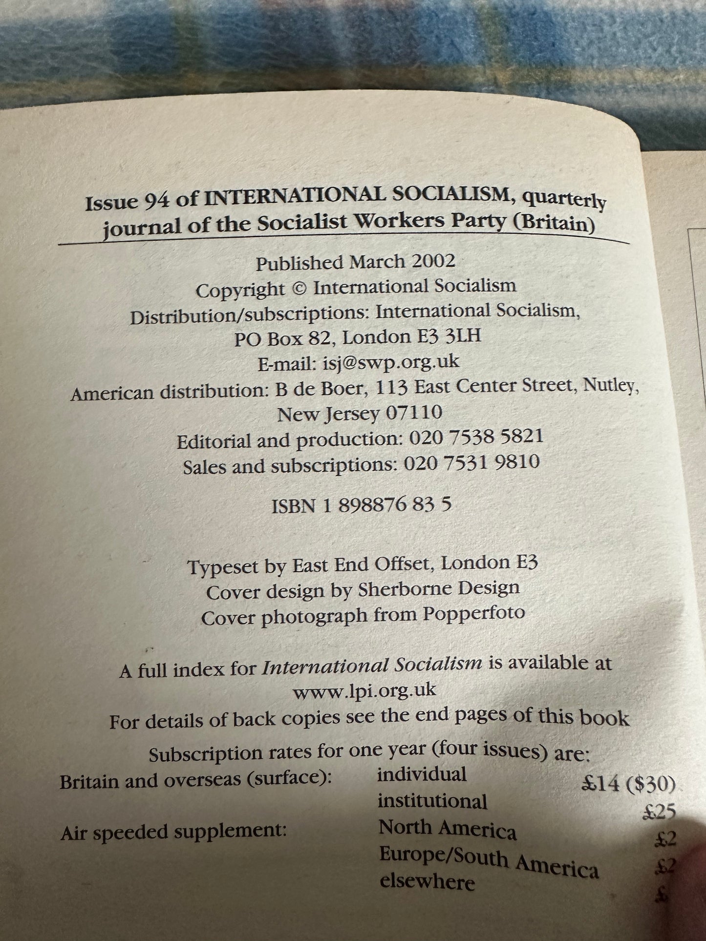 2002 International Socialism ⭐️94 (International Socialism) Argentina in Revolt, Zimbabwe in Revolt