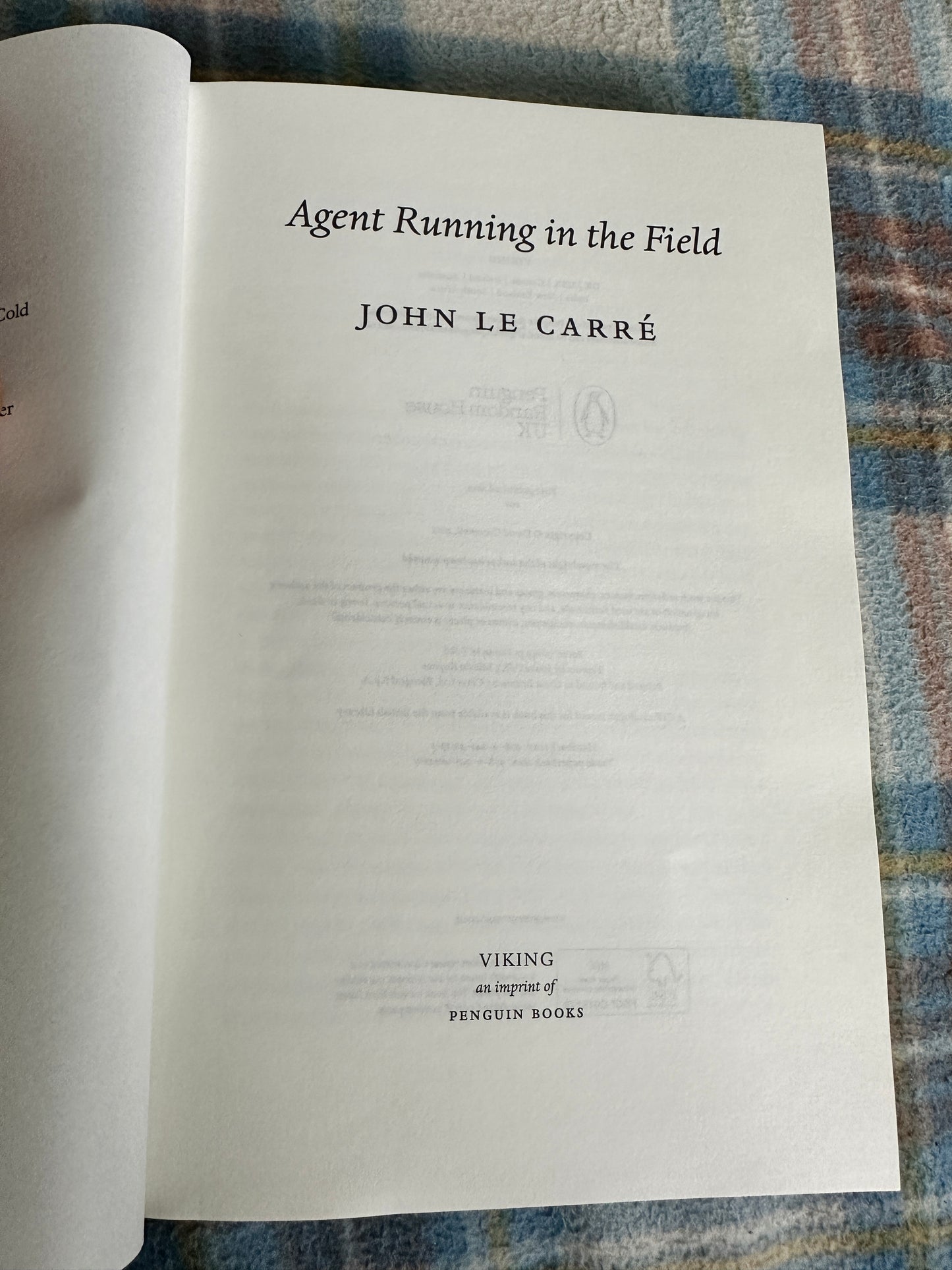 2019*1st* Agent Running In The Field - John Le Carré (Penguin Viking)