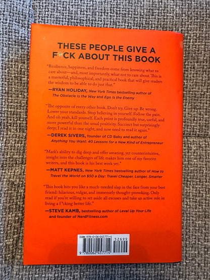 2016*1st* The Subtle Art Of Not Giving A F*ck - Mark Manson(HarperCollins)