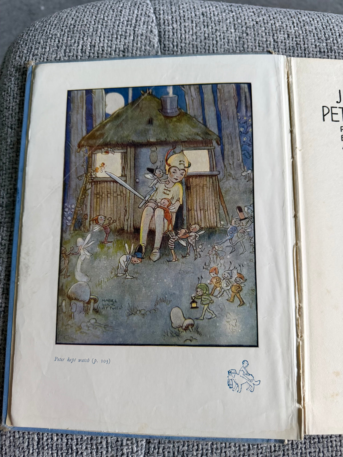 1953 J.M. Barrie’s Peter Pan & Wendy Retold By May Byron (Mabel Lucie Attwell illust) Hodder & Stoughton