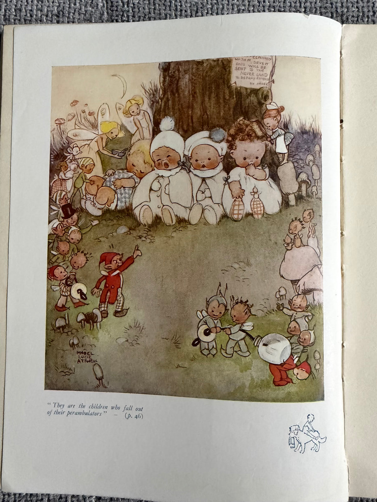 1953 J.M. Barrie’s Peter Pan & Wendy Retold By May Byron (Mabel Lucie Attwell illust) Hodder & Stoughton