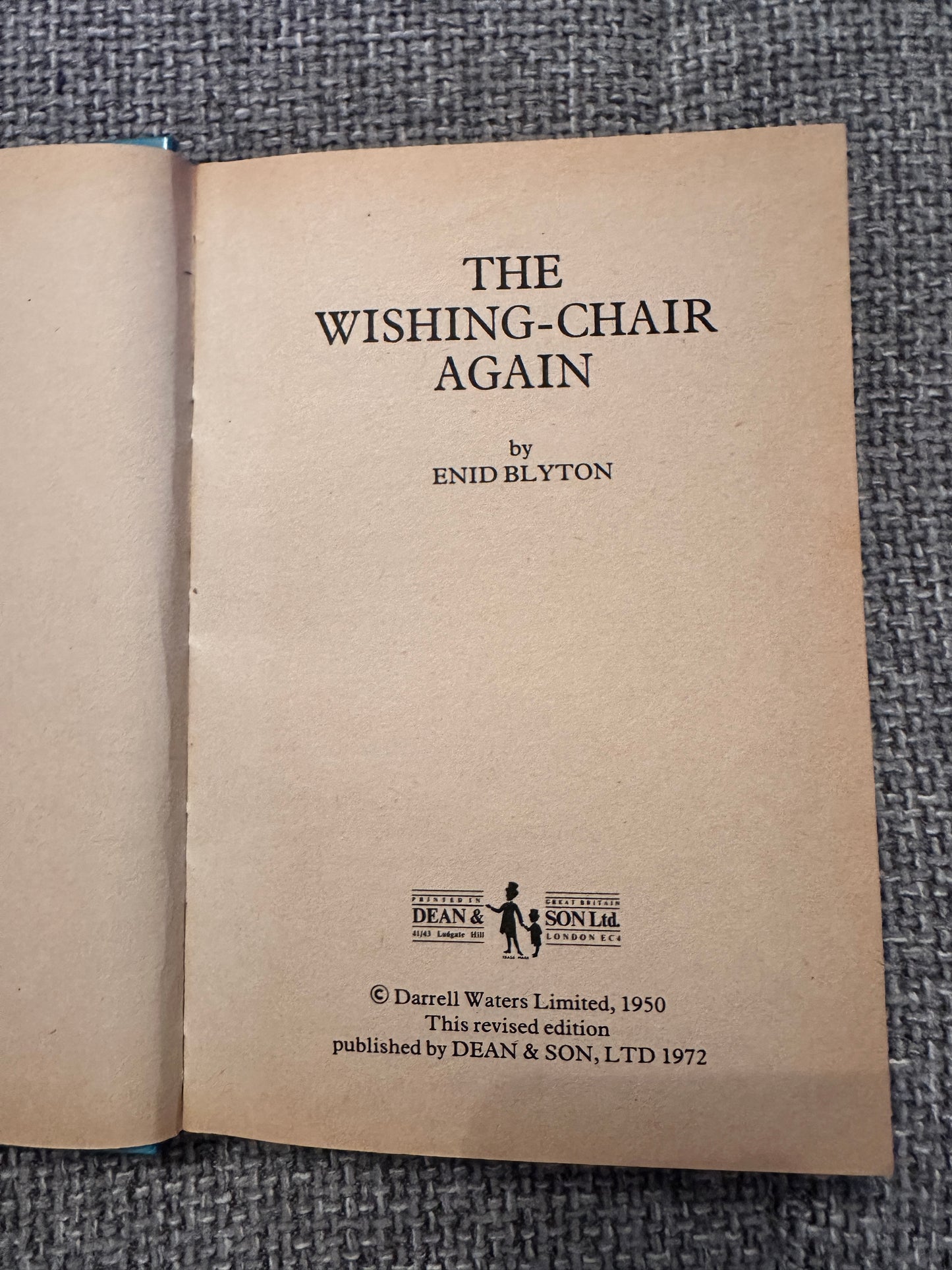 1972 The Wishing Chair Again - Enid Blyton (Dean & Son)