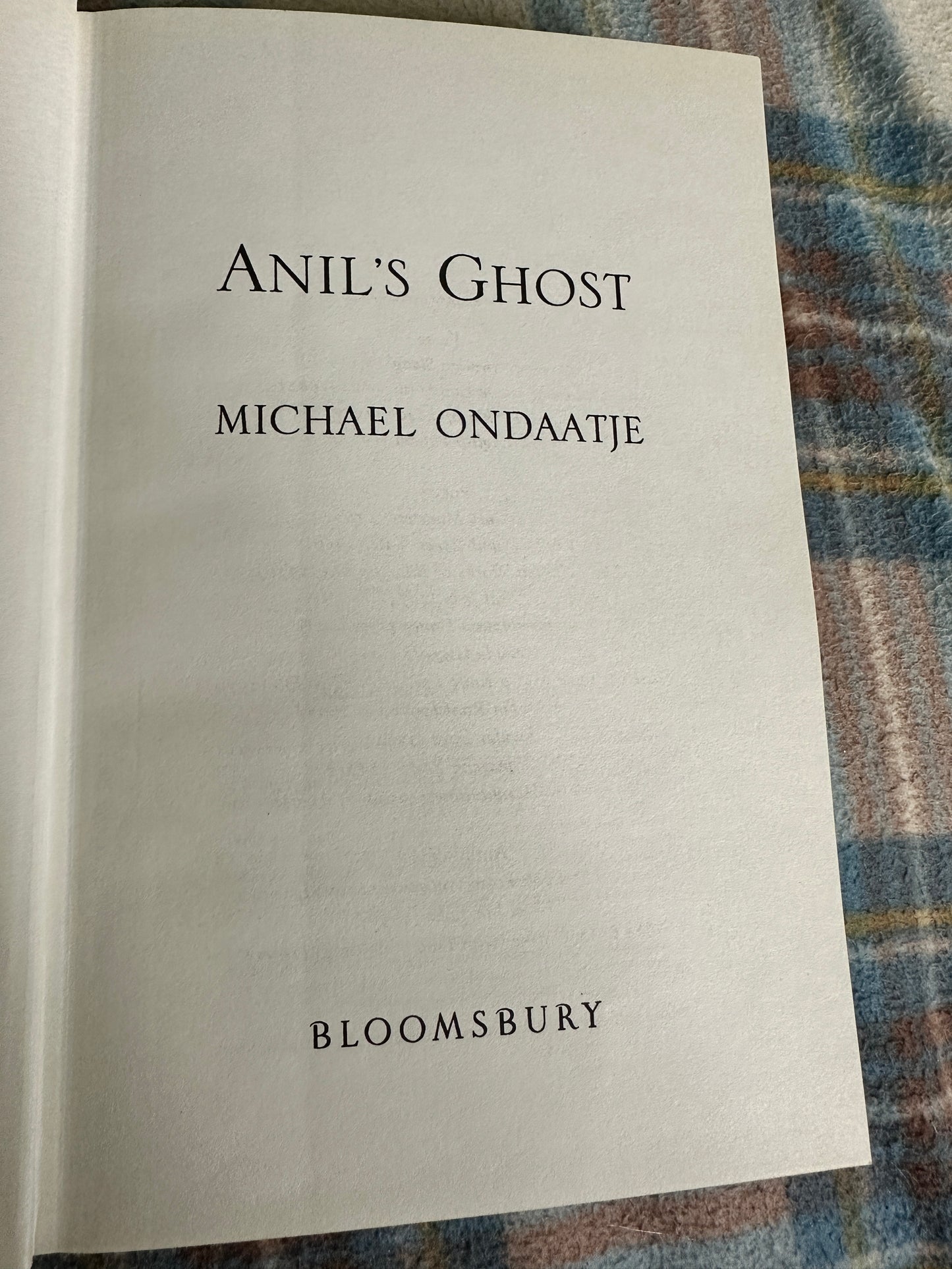 2000*1st* Anil’s Ghost - Michael Ondaatje(Bloomsbury)