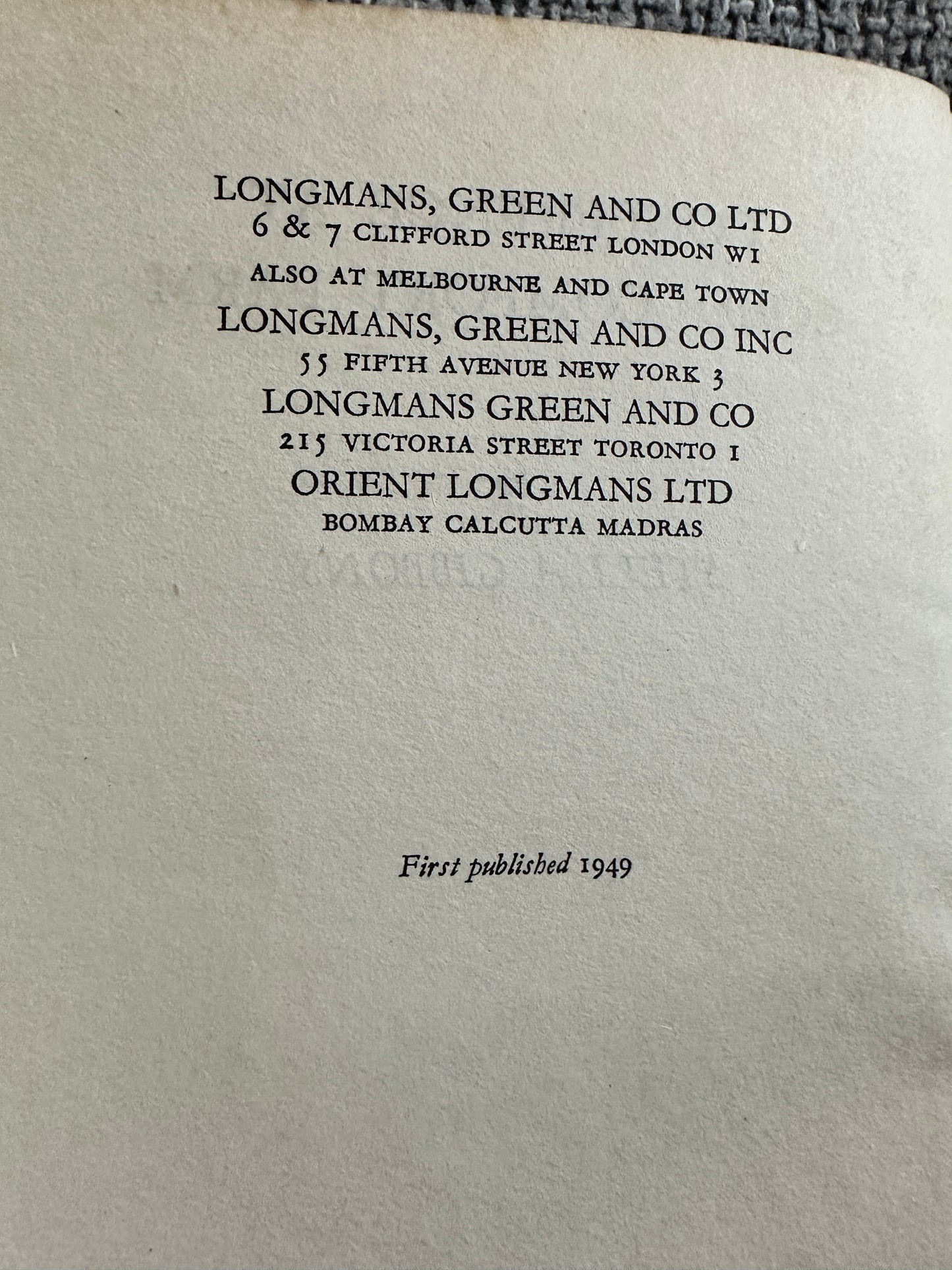 1949*1st* Conference At Cold Comfort Farm - Stella Gibbons(Longmans, Green & Co)