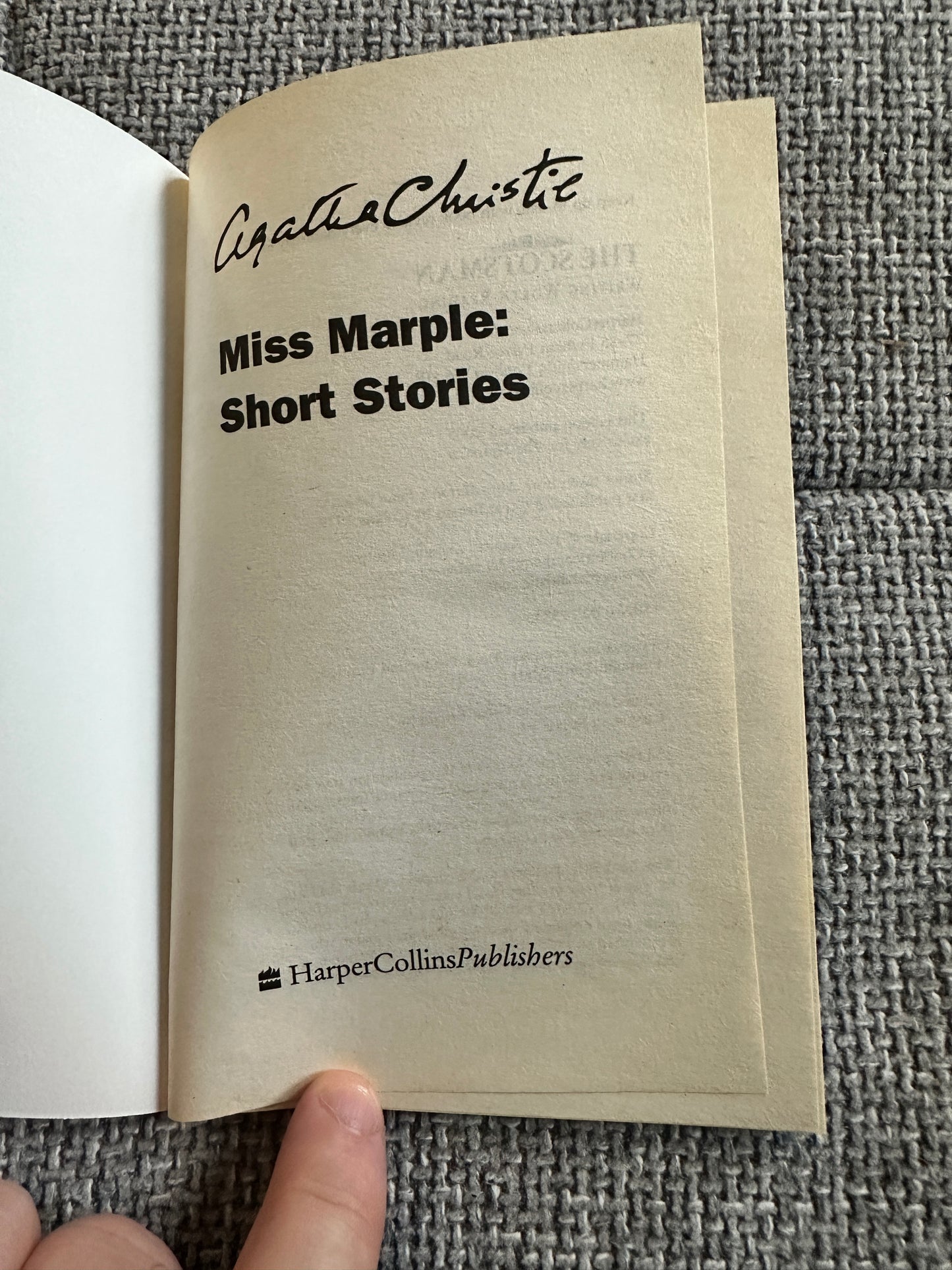 2005 Miss Marple Short Stories - Agatha Christie(Scotsman Exclusive)HarperCollins