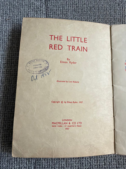 1957*1st* The Little Red Train - Eileen Ryder (MacMillan & Co Ltd)