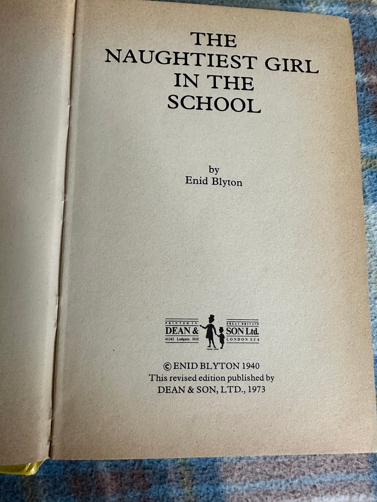 1973 The Naughtiest Girl In School - Enid Blyton(Dean & Son Ltd)